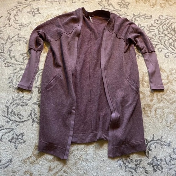 Free People Long Oversized Cardigan Sweater - Picture 5 of 8